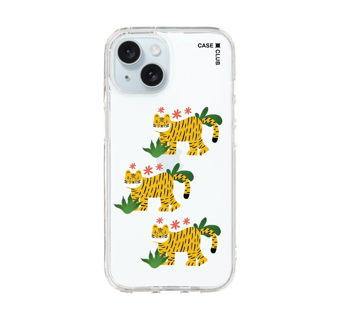 เคสใส iphone 15 ขบวนการเสือเหลืองสุดน่ารัก